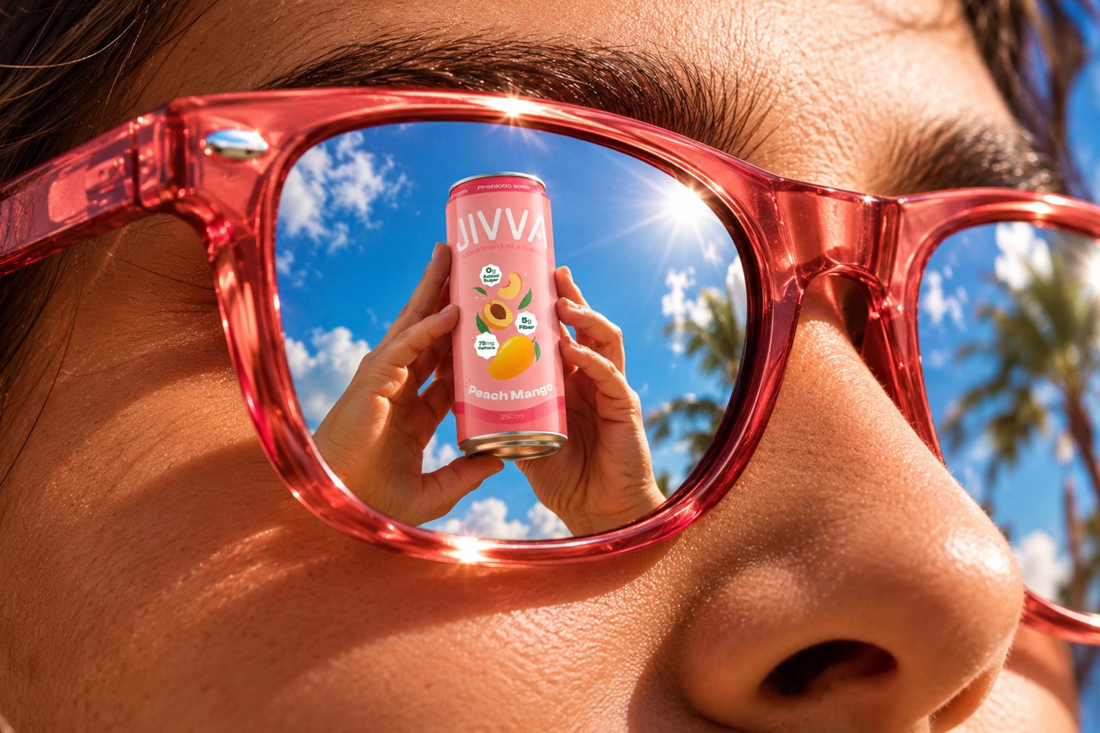 Peach Mango 600x400 Jivva prebiotic soda product