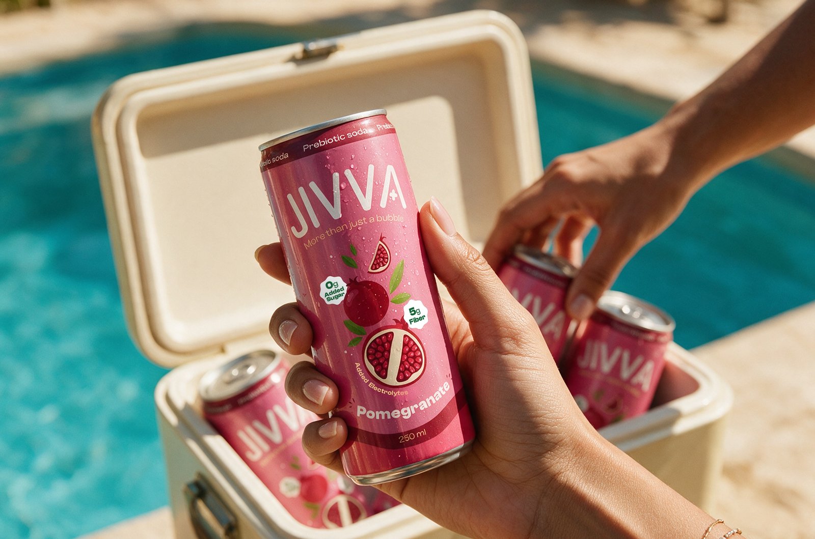 pomo Jivva prebiotic soda product