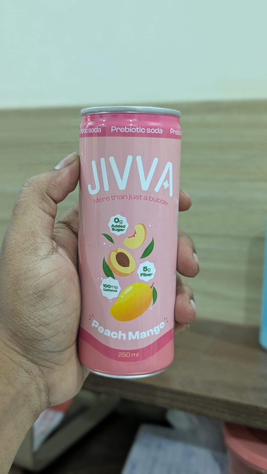 Customer photo from a JIVVA prebiotic soda review